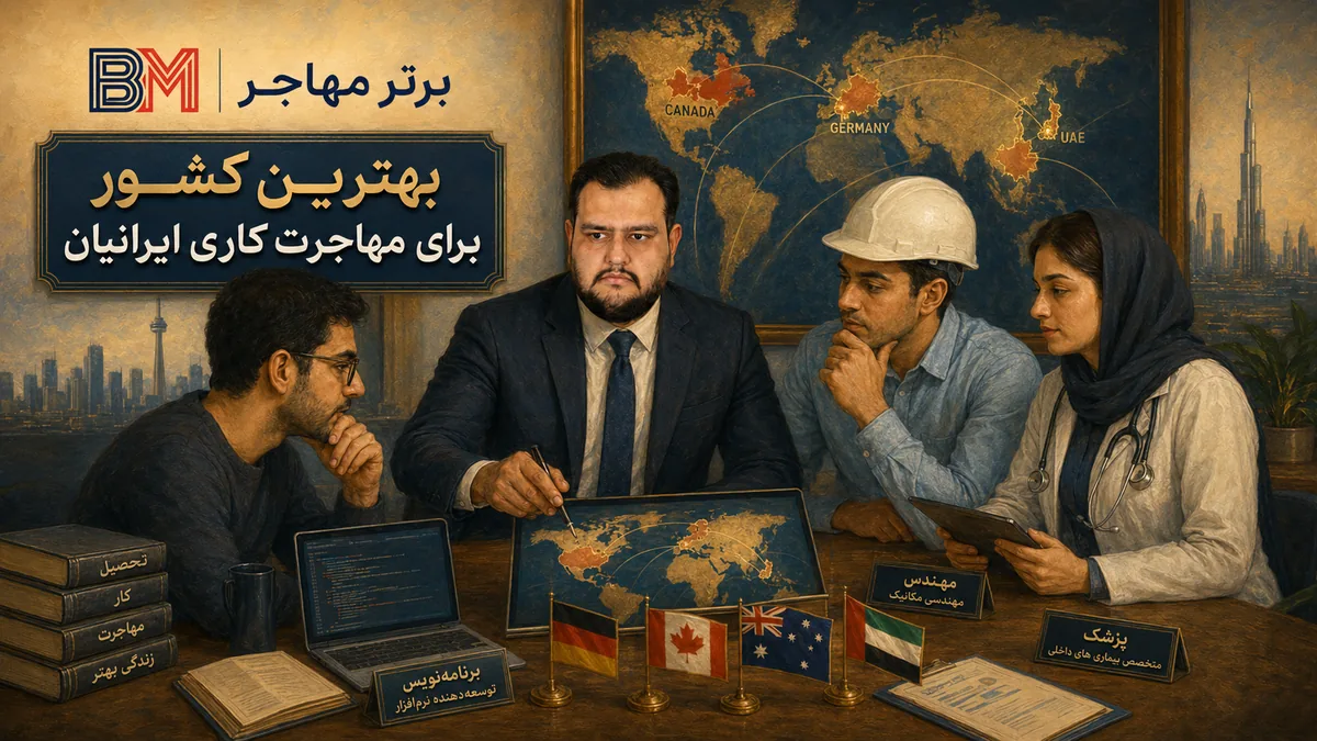 بهترین کشور برای مهاجرت کاری نیروی متخصص ایرانی