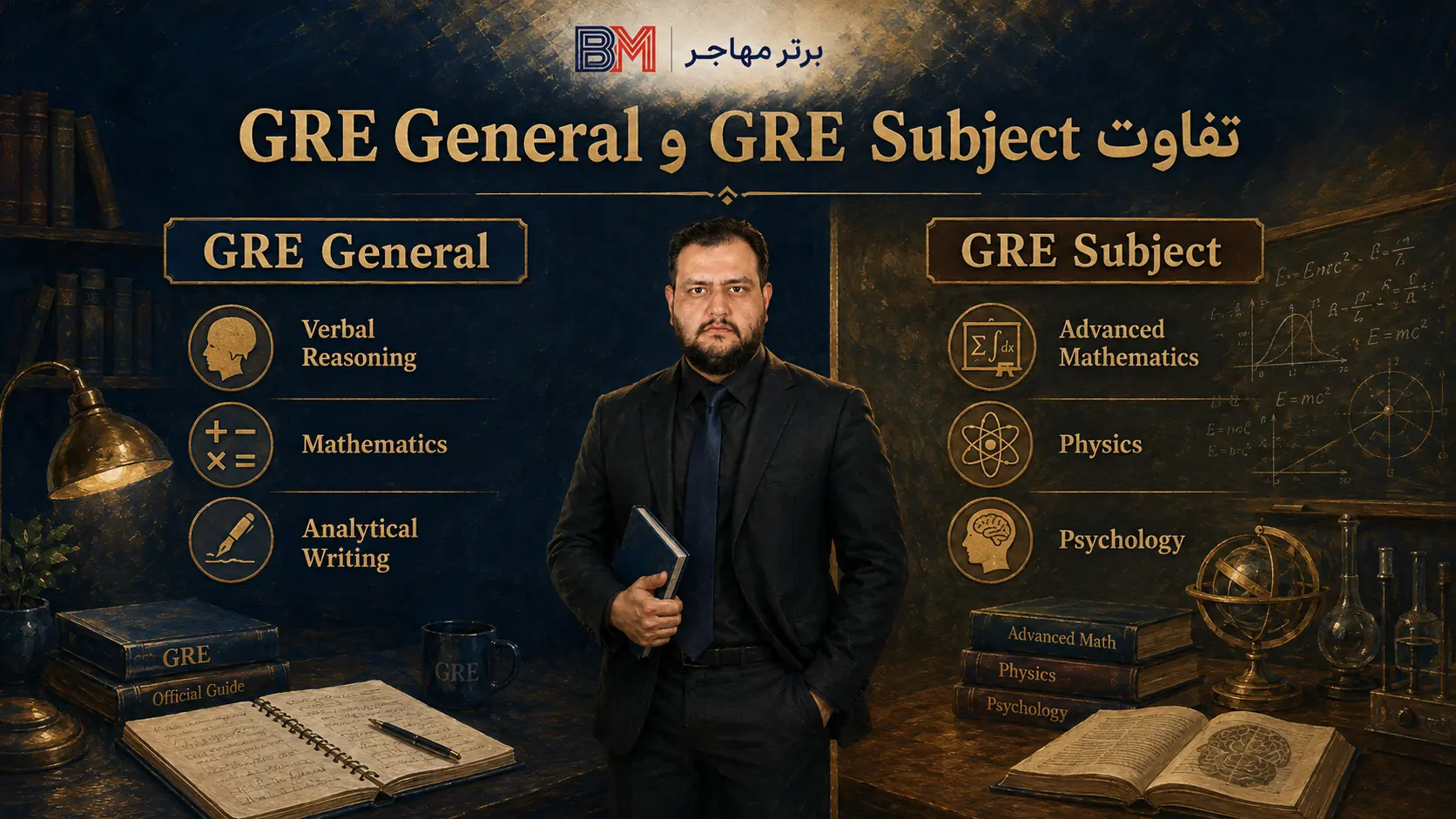 مقایسه آزمون GRE General و GRE Subject