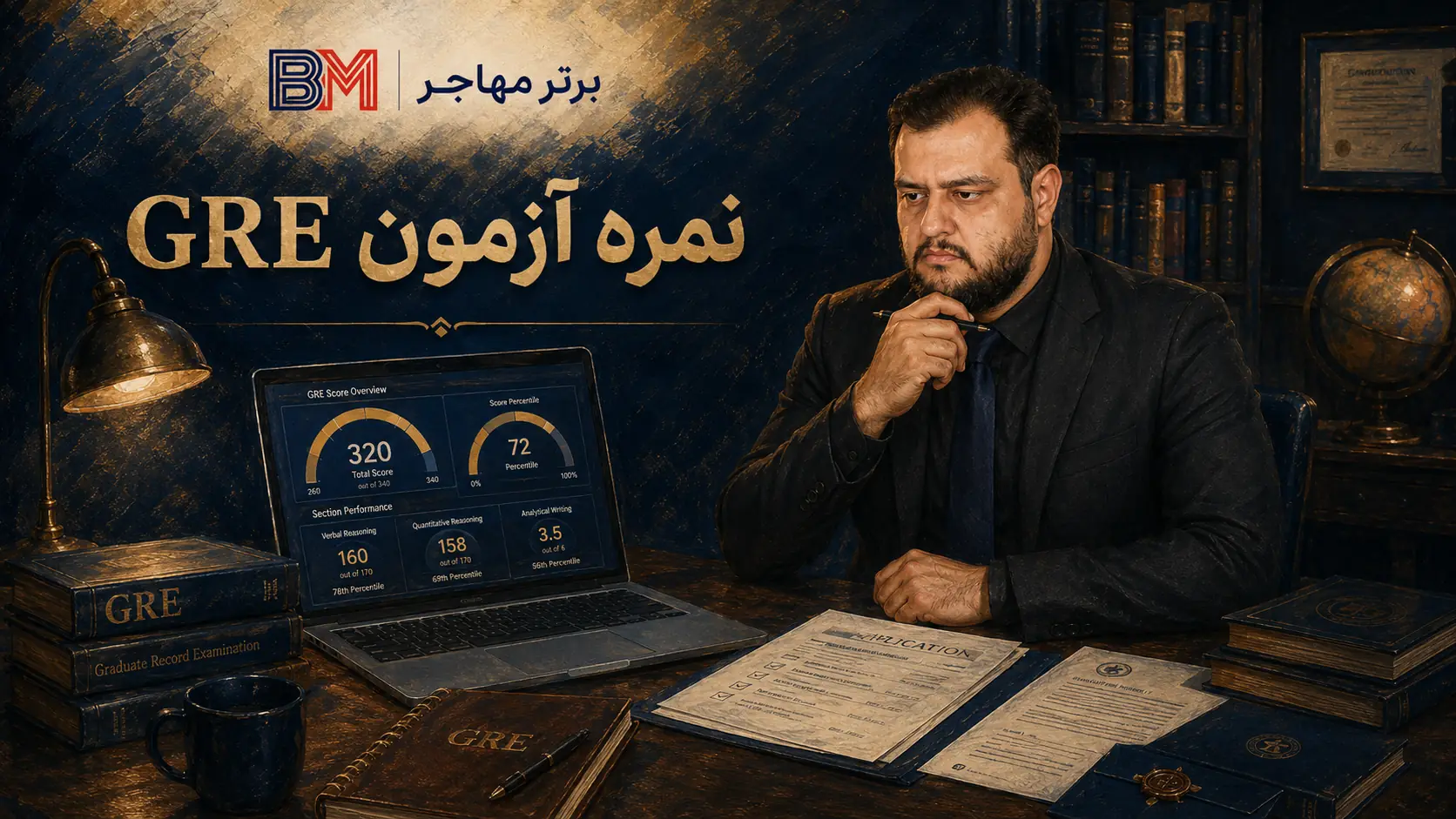 محدوده نمره آزمون GRE و نحوه ارزیابی نمرات Verbal و Quant