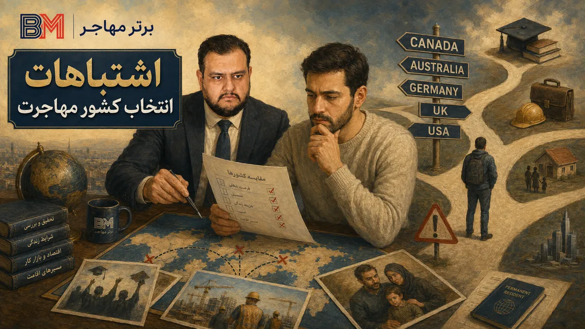 اشتباهات رایج ایرانیان در انتخاب کشور برای مهاجرت