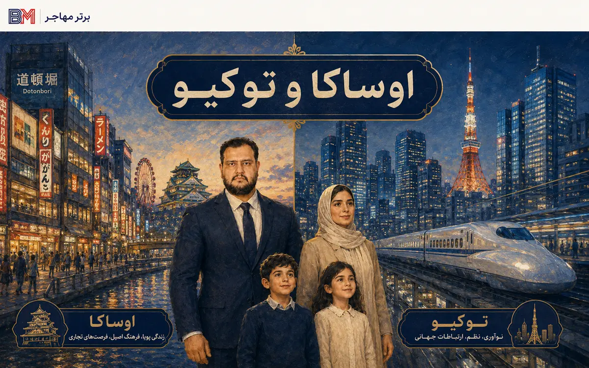مقایسه اوساکا و توکیو برای مهاجرت، زندگی و کار در ژاپن
