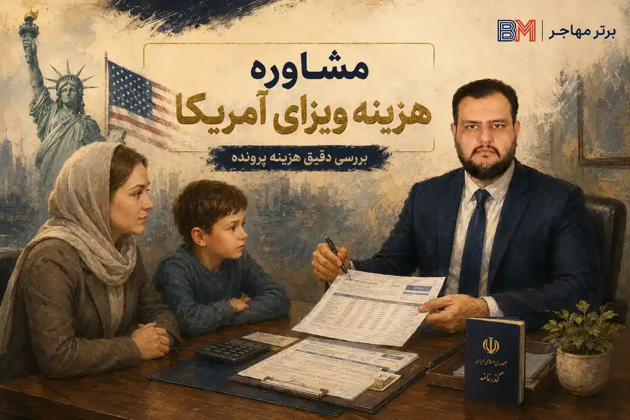 مشاوره محاسبه هزینه ویزای آمریکا در برترمهاجر