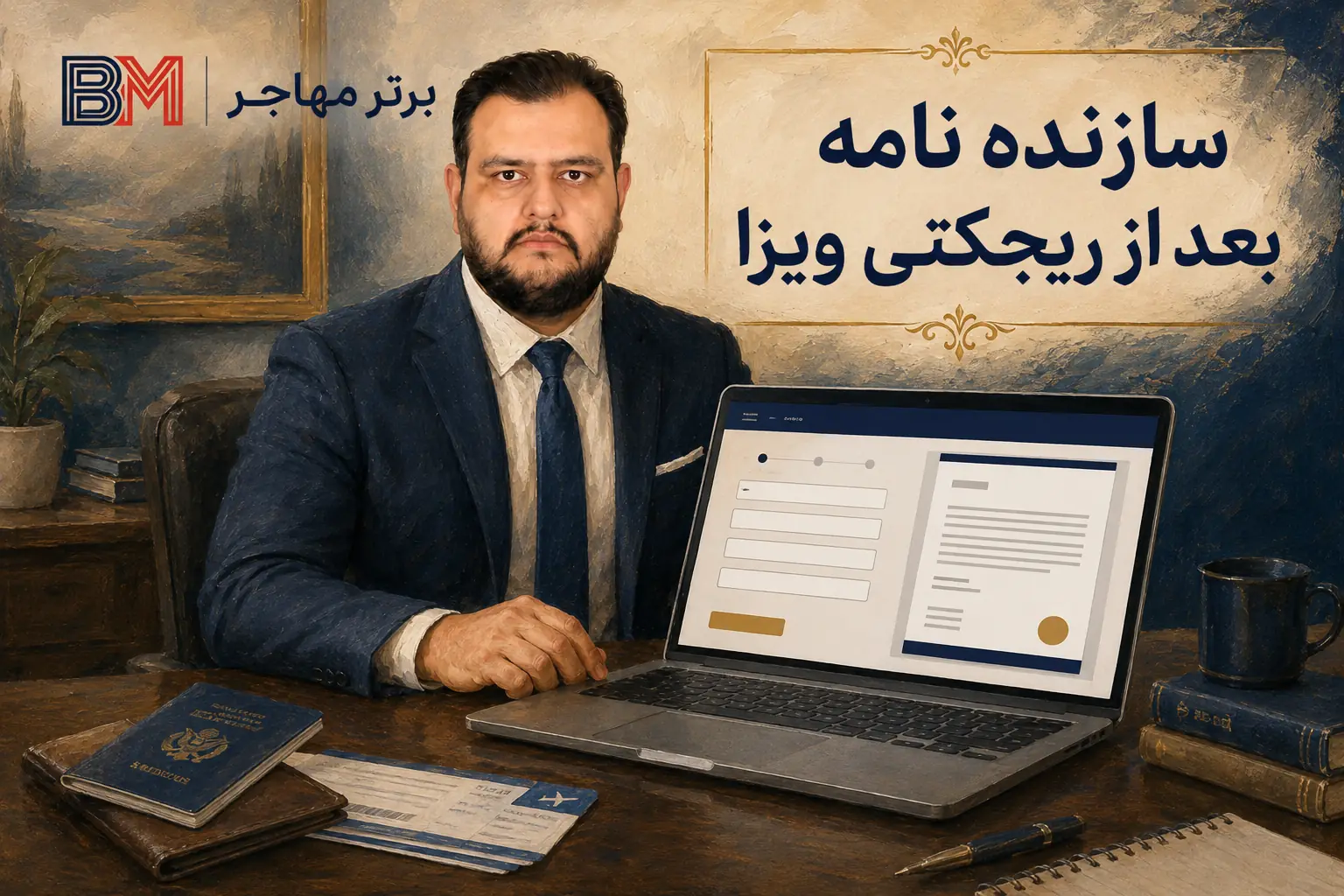 ابزار ساخت نامه بعد از ریجکتی ویزا