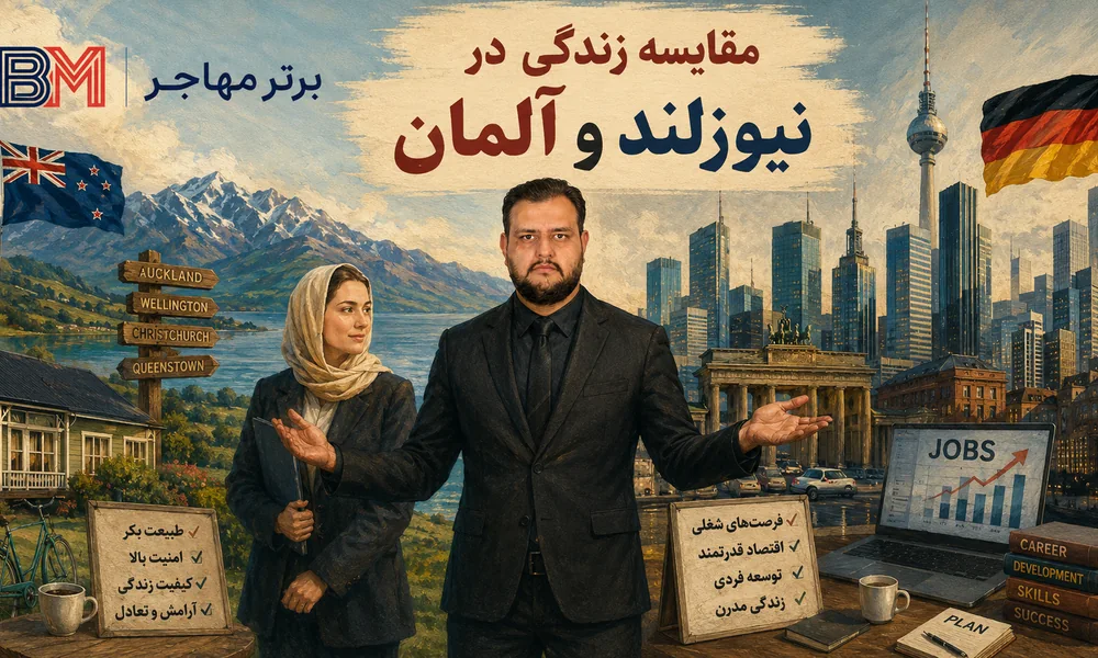 مقایسه زندگی در نیوزلند و آلمان