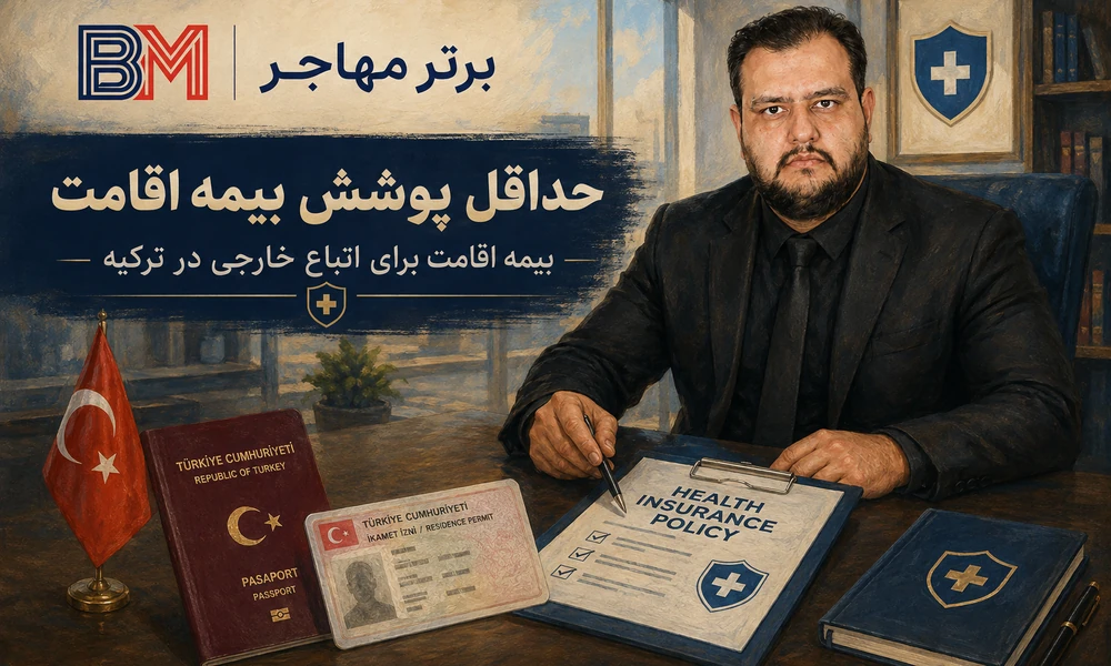 حداقل پوشش بیمه اقامت ترکیه برای اتباع خارجی