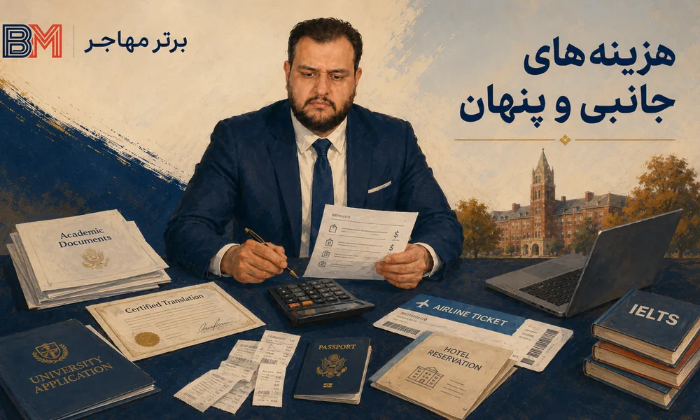 هزینه های جانبی ویزای تحصیلی آمریکا شامل ترجمه و سفر