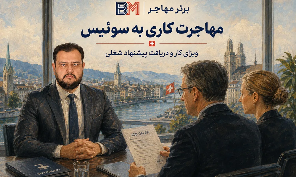 مهاجرت کاری به سوئیس و دریافت پیشنهاد شغلی