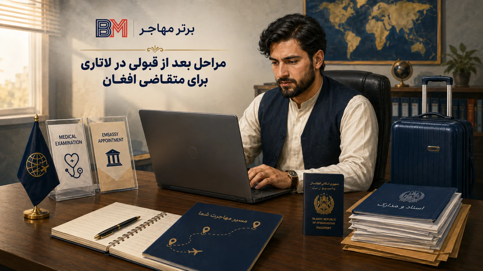 مراحل بعد از برنده شدن لاتاری برای اتباع افغان