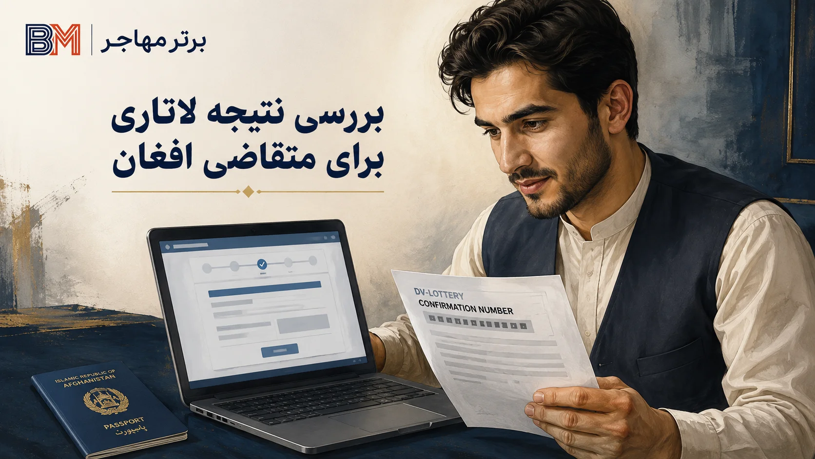 بررسی نتیجه لاتاری اتباع افغان با شماره تایید