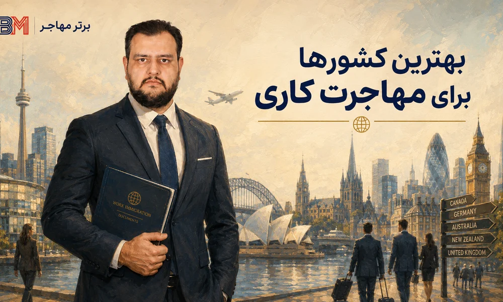 بهترین کشورها برای مهاجرت کاری ایرانیان