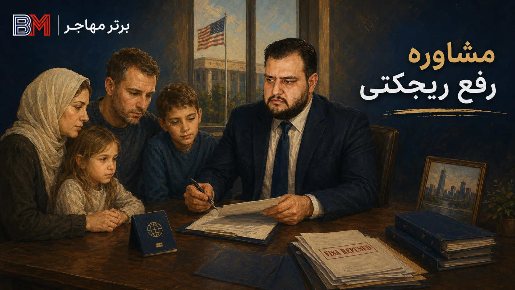 مشاوره بررسی پرونده ریجکتی ویزای آمریکا
