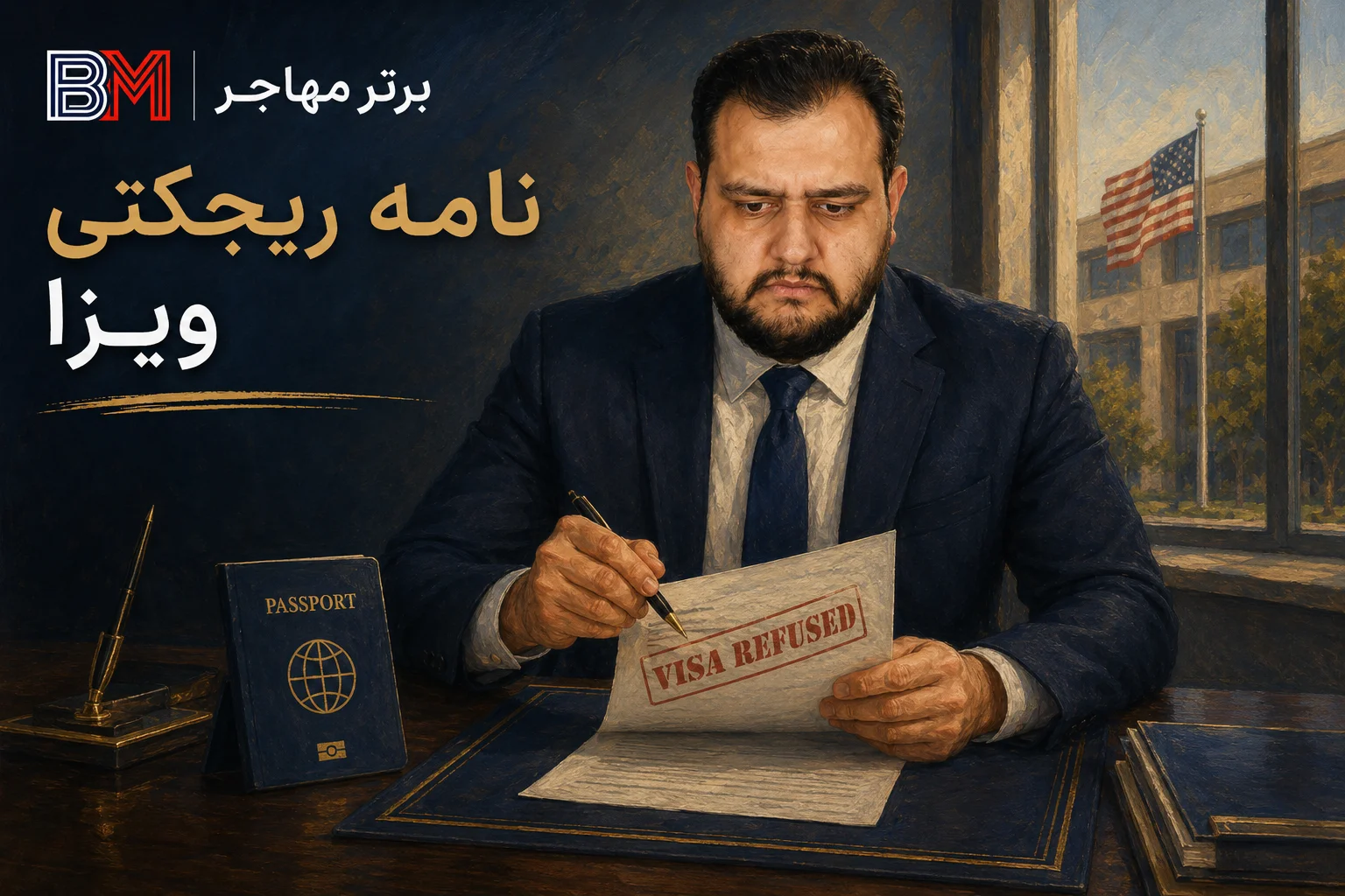 بررسی بند درج شده در نامه ریجکتی ویزای آمریکا