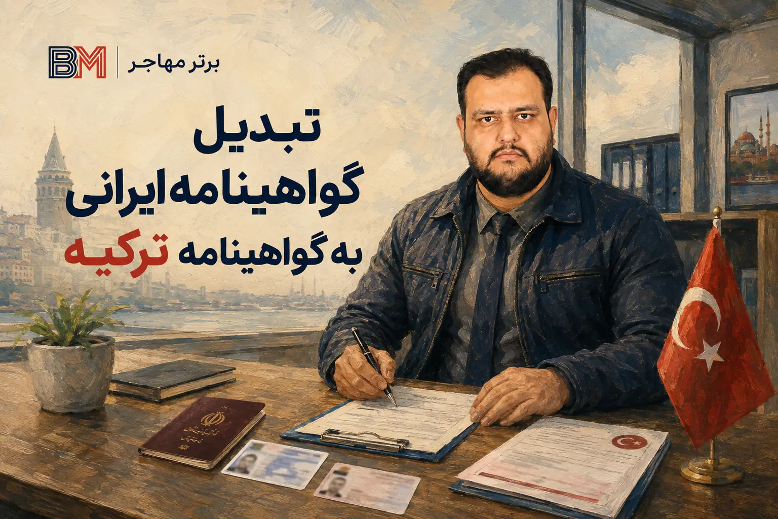 تبدیل گواهینامه ایرانی به گواهینامه ترکیه