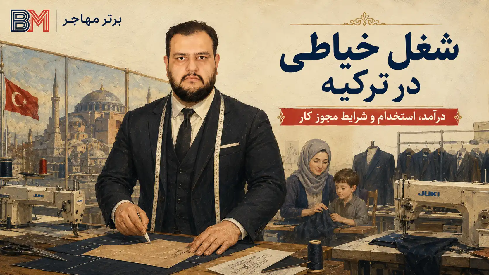 شغل خیاطی در ترکیه و مهاجرت کاری خیاطان ایرانی