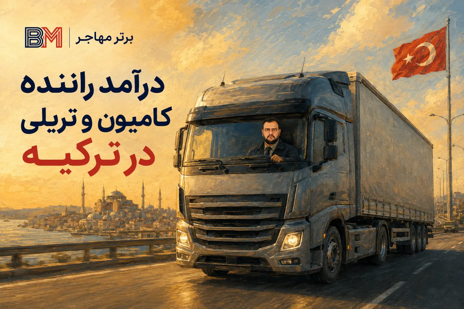درآمد راننده کامیون و تریلی در ترکیه