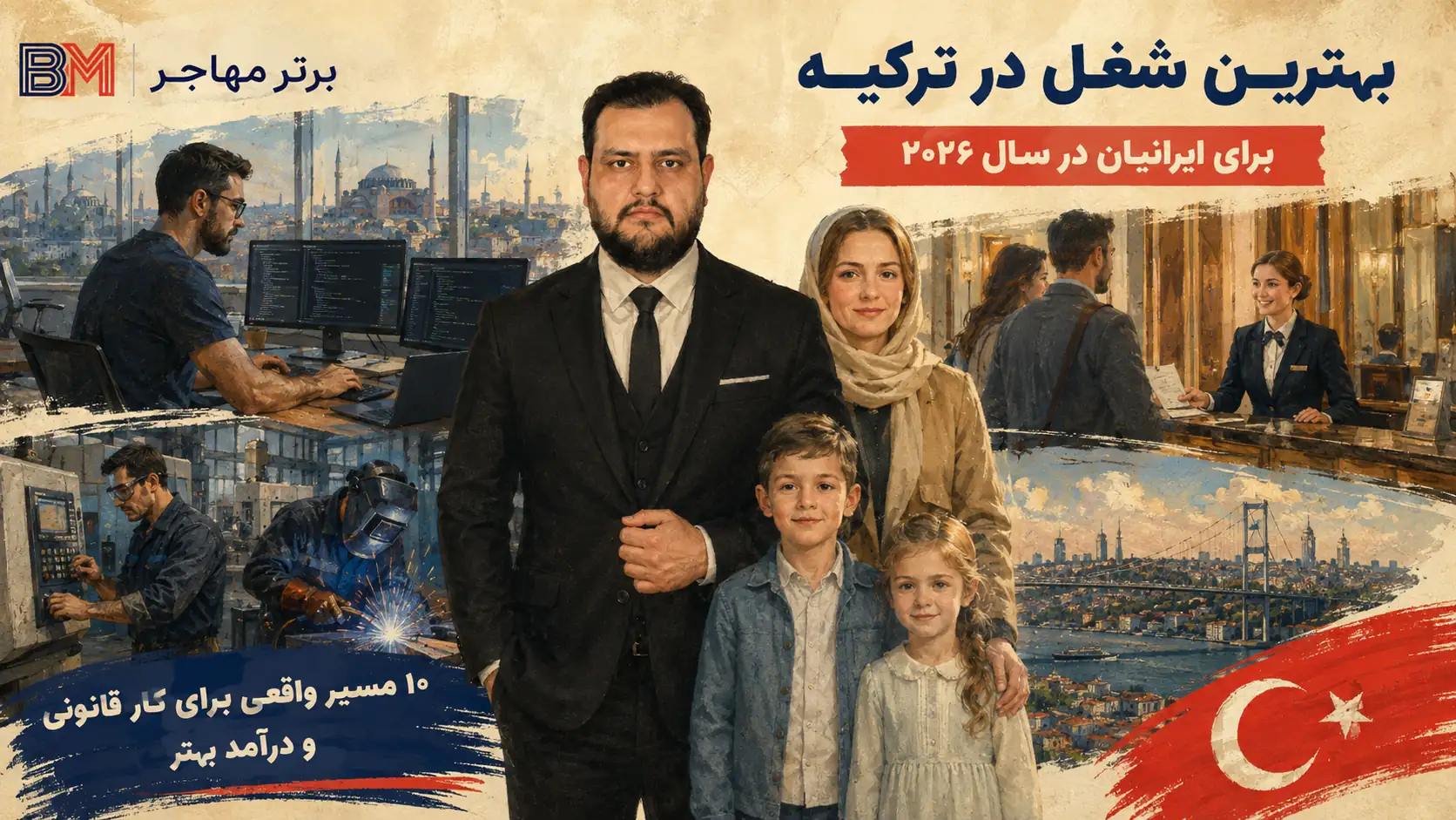 اجازه کار ترکیه برای ایرانیان و قرارداد استخدام