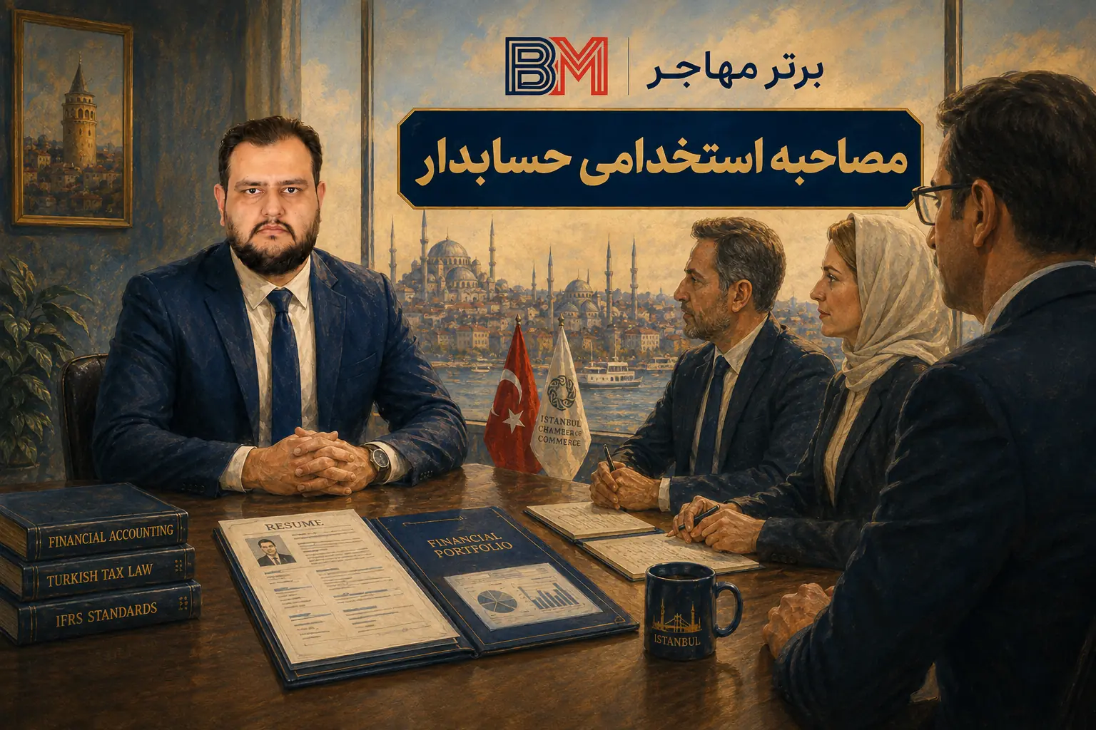 مصاحبه استخدامی حسابدار در یک شرکت ترکیه ای