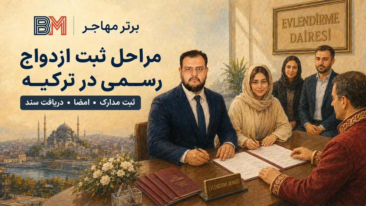 مراحل ثبت ازدواج رسمی در اداره ازدواج ترکیه