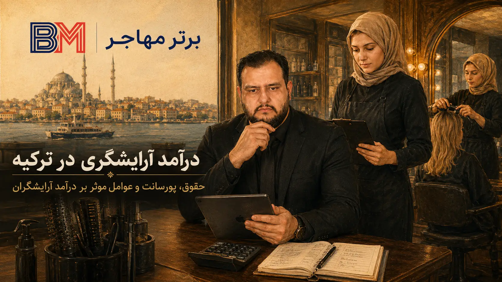درآمد آرایشگری در ترکیه و نحوه محاسبه حقوق و پورسانت