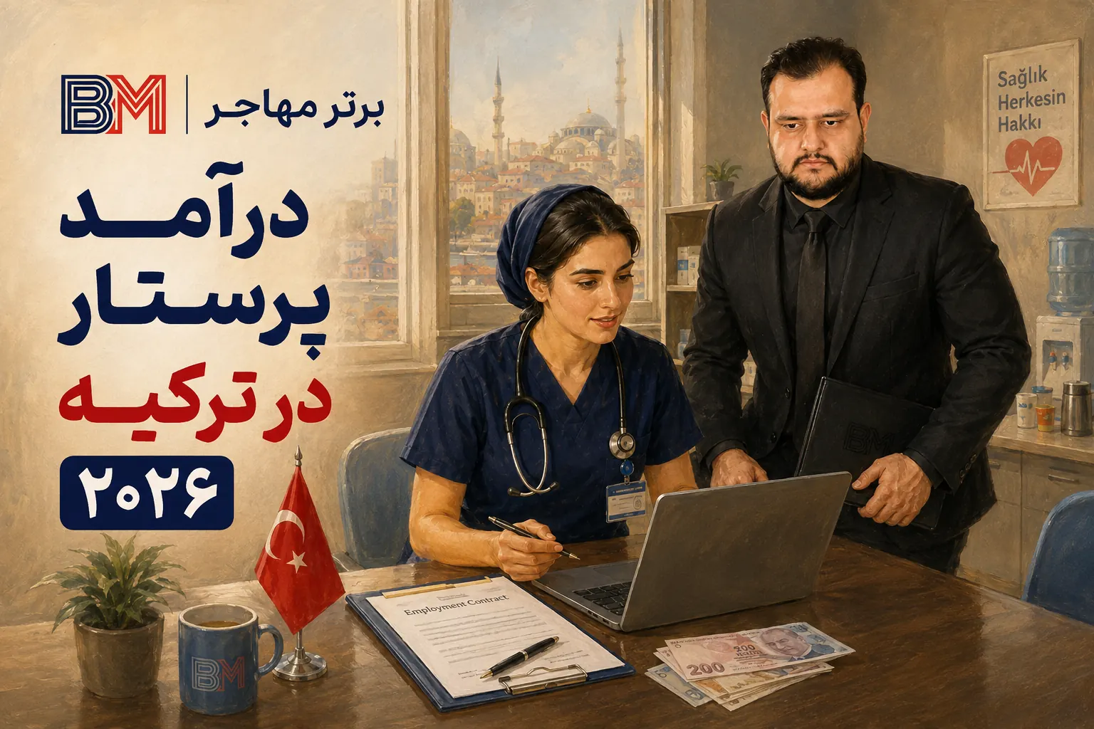 درآمد پرستار در ترکیه در سال 2026