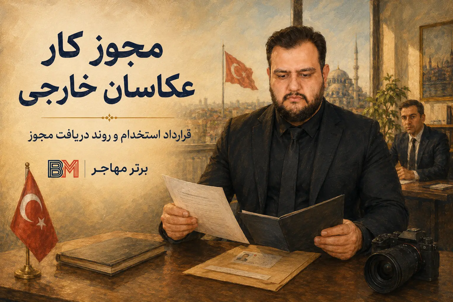 مجوز کار عکاس خارجی در ترکیه و قرارداد استخدام