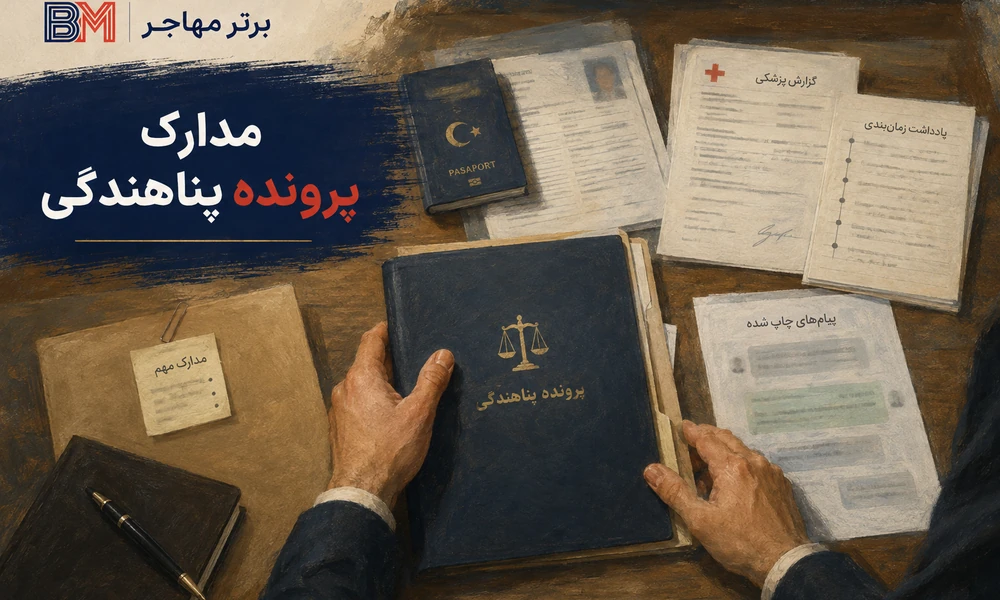 مدارک و شواهد درخواست پناهندگی در ترکیه