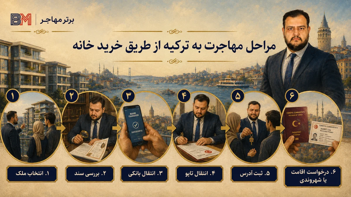 مراحل خرید ملک و دریافت اقامت ترکیه