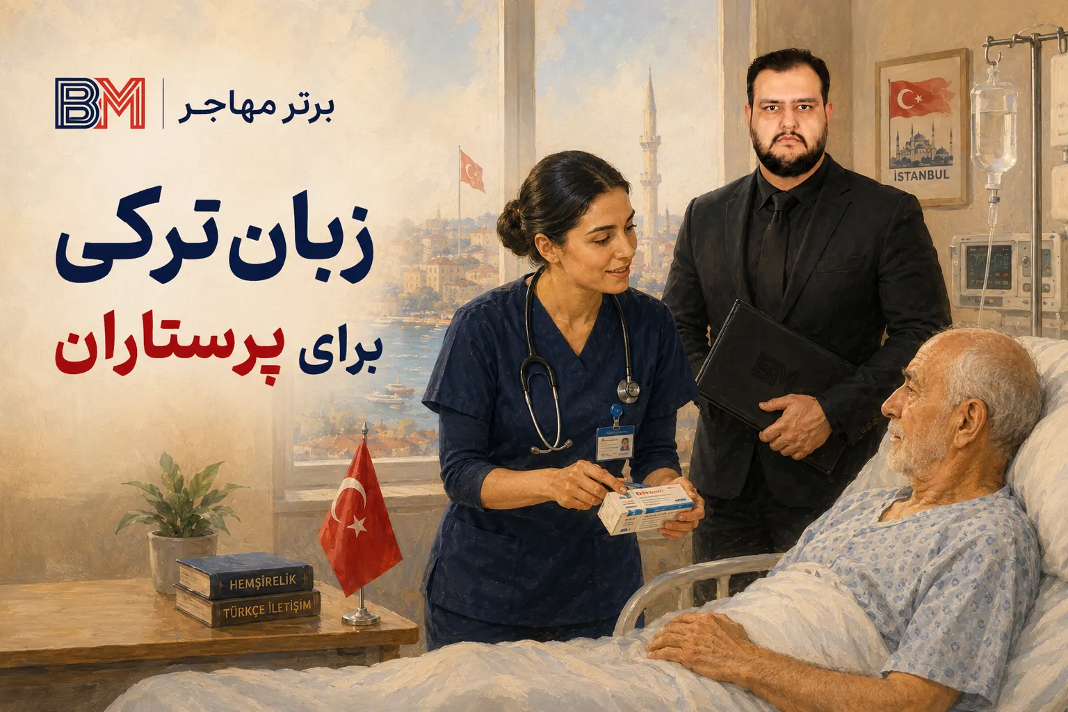 اهمیت زبان ترکی برای کار پرستاری در ترکیه