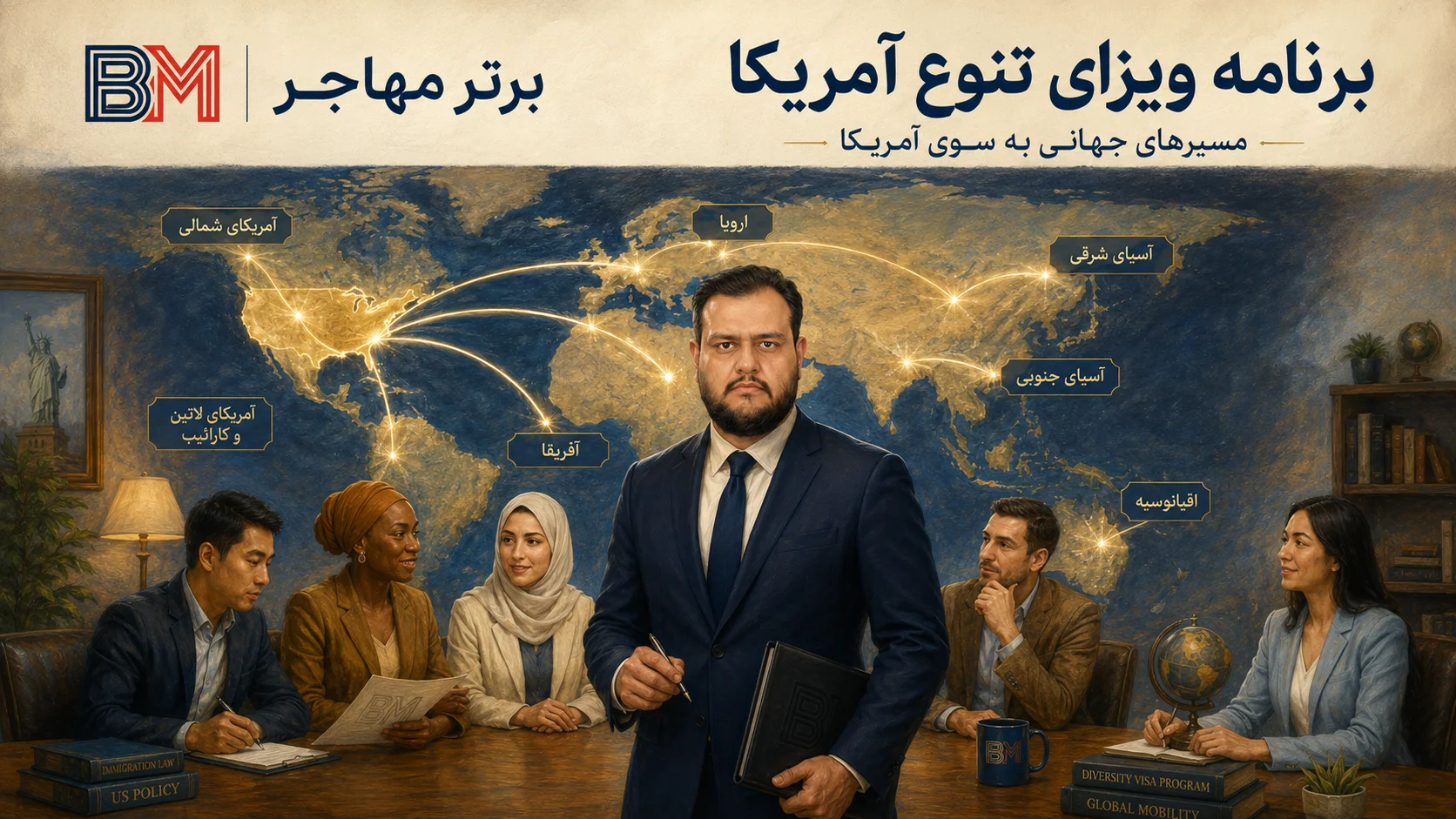 برنامه ویزای مهاجرتی گوناگونی آمریکا چیست؟