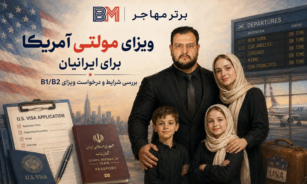 شرایط ویزای آمریکا برای ایرانیان و درخواست ویزای B1 B2