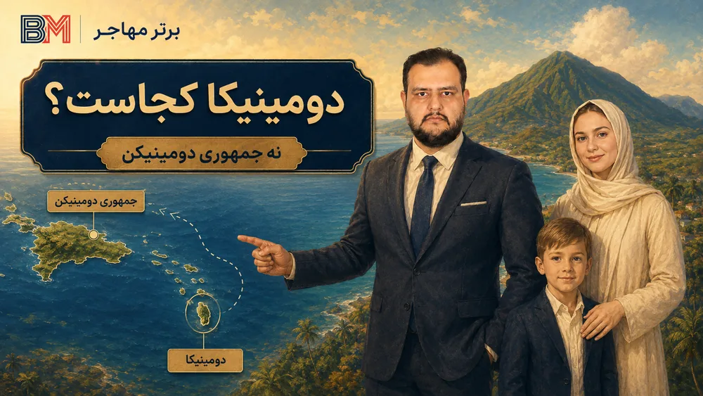 موقعیت کشور دومینیکا در دریای کارائیب