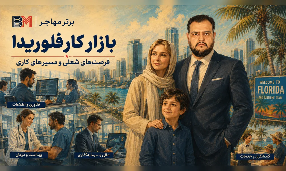 بازار کار و فرصت های شغلی در ایالت فلوریدا