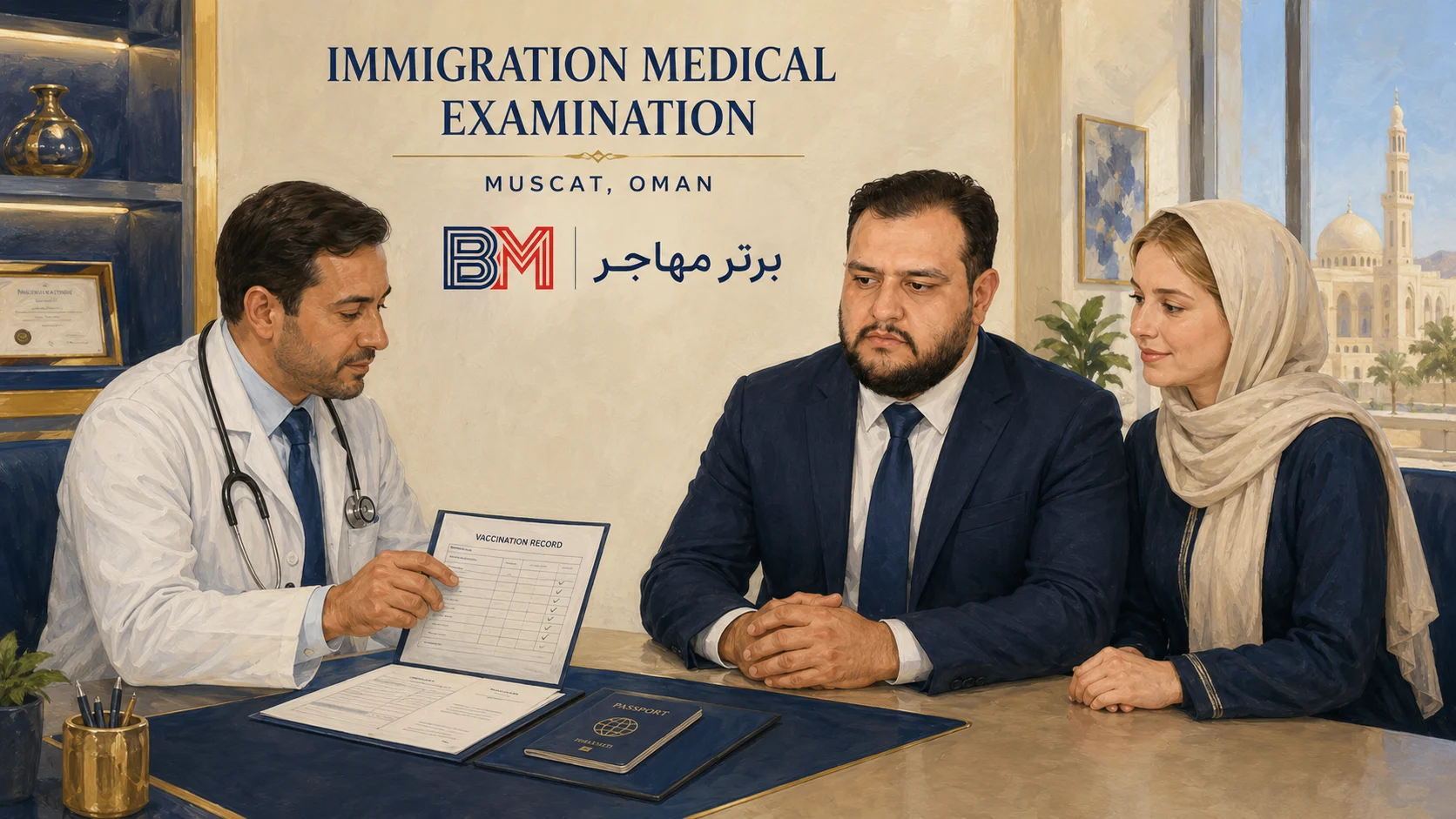 مدیکال و معاینات پزشکی ویزای آمریکا در مسقط عمان