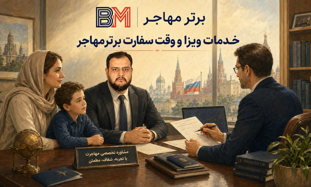 خدمات ویزا و وقت سفارت برترمهاجر