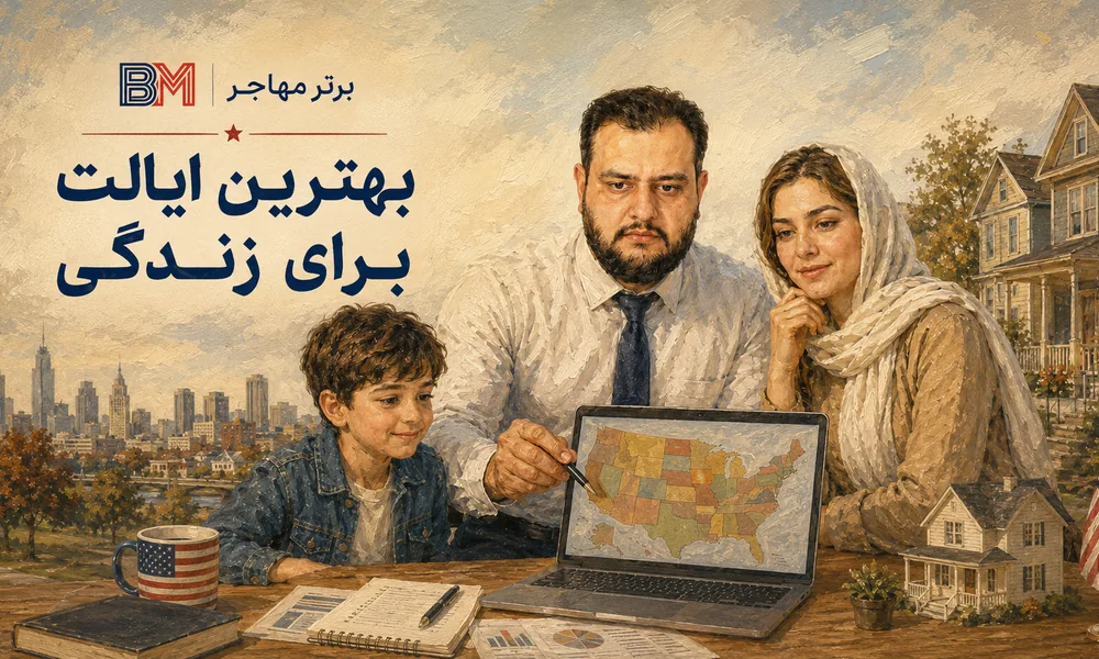 بهترین ایالت برای زندگی برندگان لاتاری آمریکا
