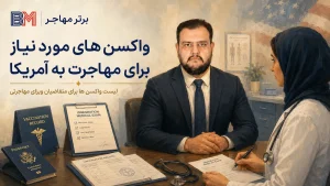 لیست واکسن های آمریکا برای مهاجران و متقاضیان ویزای مهاجرتی