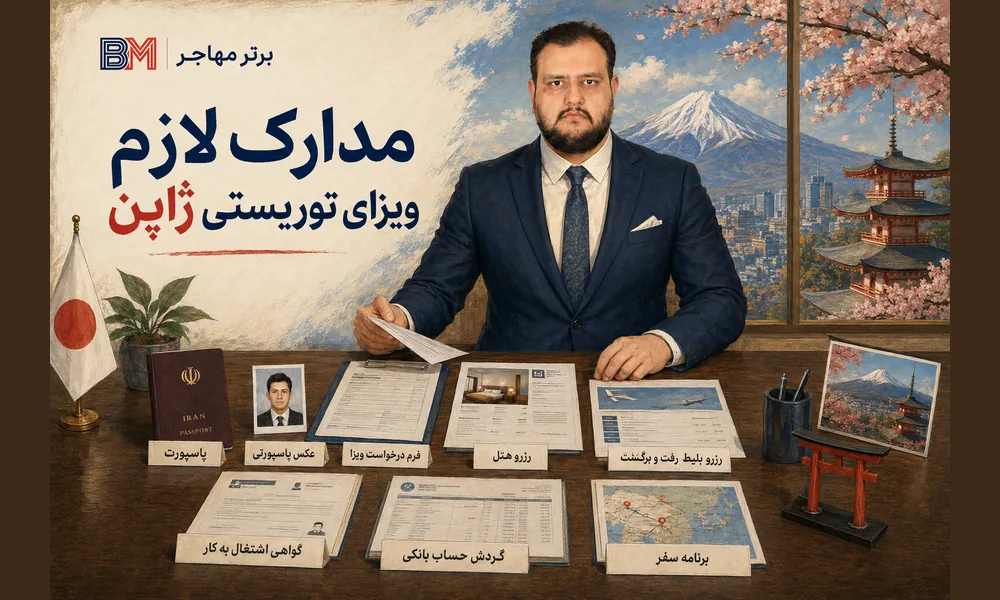 مدارک لازم برای ویزای توریستی ژاپن