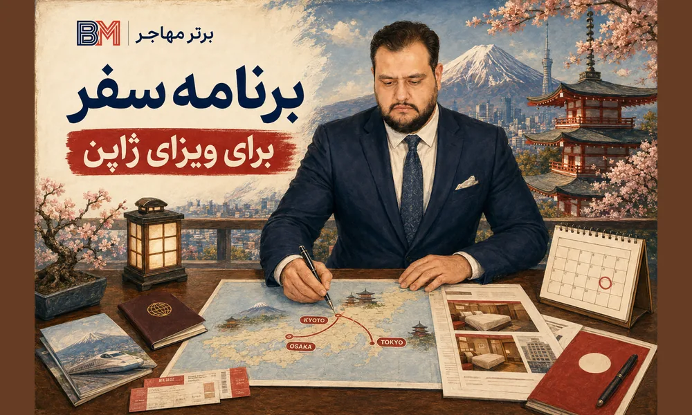 برنامه سفر برای درخواست ویزای توریستی ژاپن