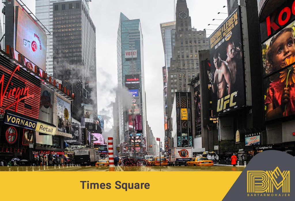 Times Square برترین جاذبه های دیدنی های ایالات متحده