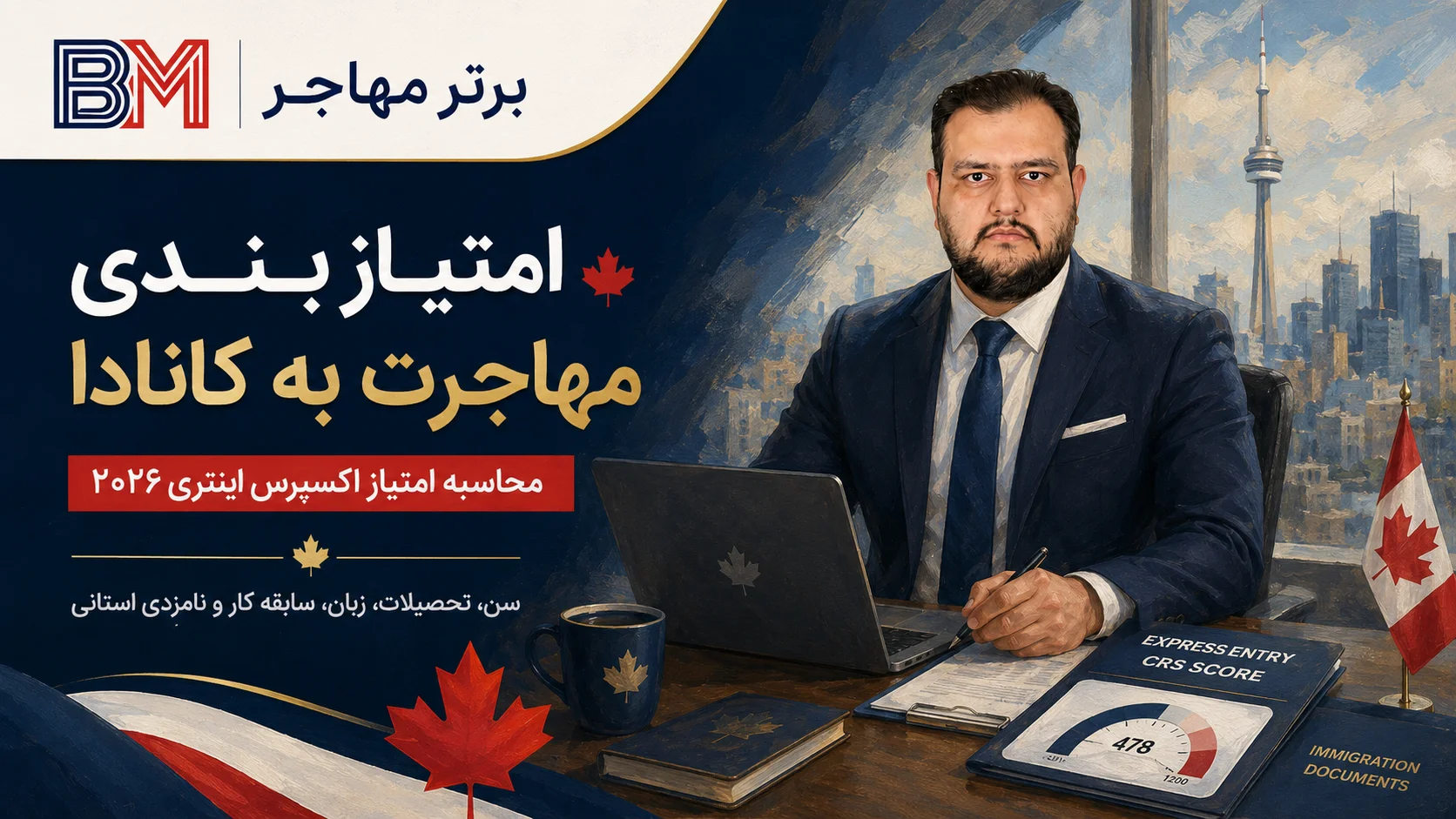 امتیاز بندی مهاجرت به کانادا و محاسبه امتیاز اکسپرس اینتری