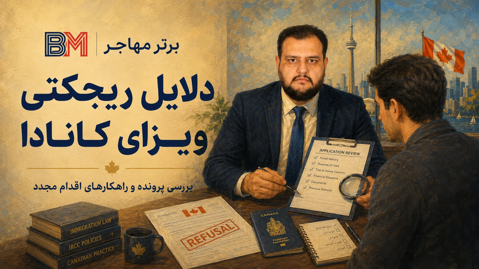 دلایل ریجکتی ویزای توریستی کانادا و بررسی مجدد پرونده