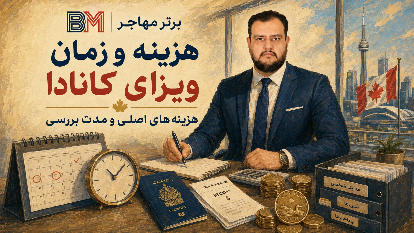 هزینه و مدت زمان بررسی درخواست ویزای کانادا در سال 2026