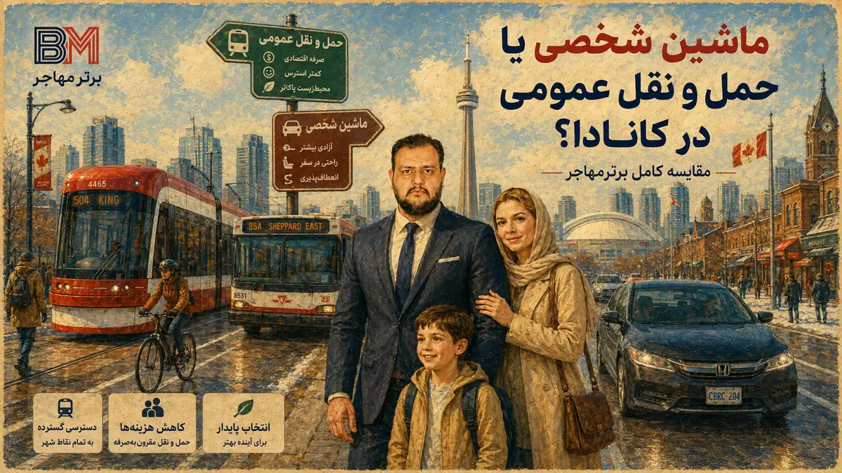 مقایسه خودرو شخصی و حمل و نقل عمومی در کانادا