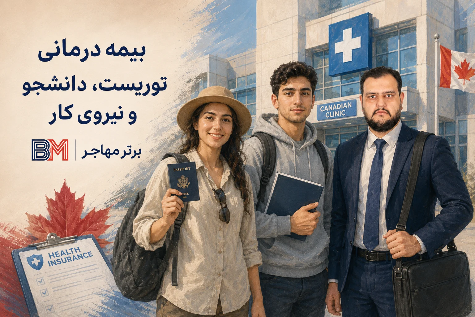 بیمه درمانی توریست ها دانشجویان و نیروهای کار در کانادا