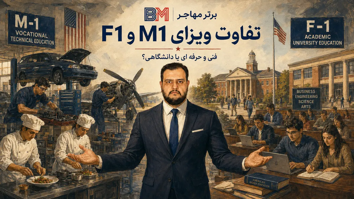 مقایسه ویزای M1 و F1 آمریکا