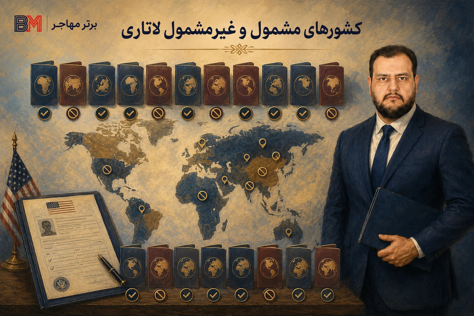 فهرست رسمی ۱۹ کشور غیر مجاز لاتاری