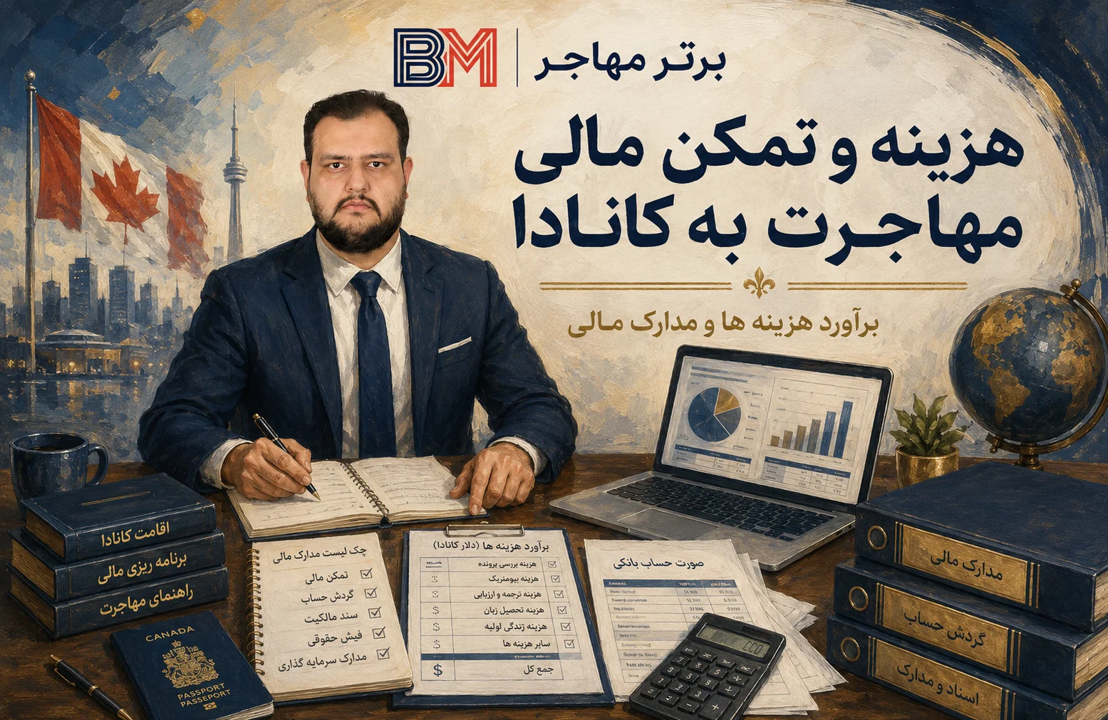 هزینه مهاجرت به کانادا و مدارک تمکن مالی