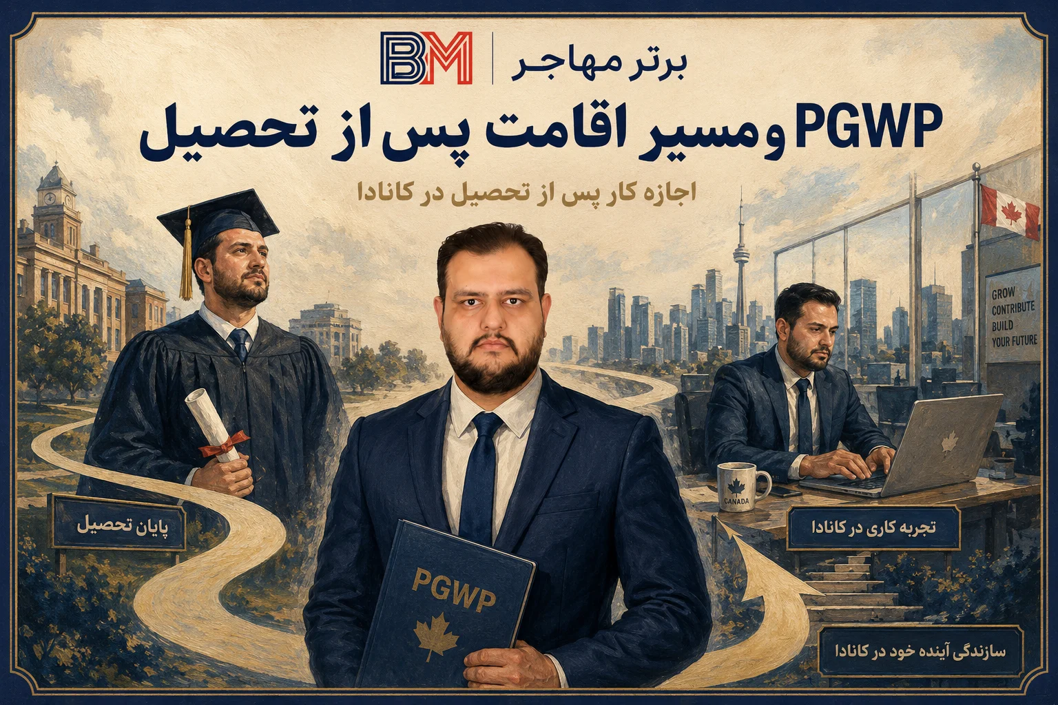 اجازه کار پس از تحصیل کانادا و مسیر رسیدن به اقامت دائم