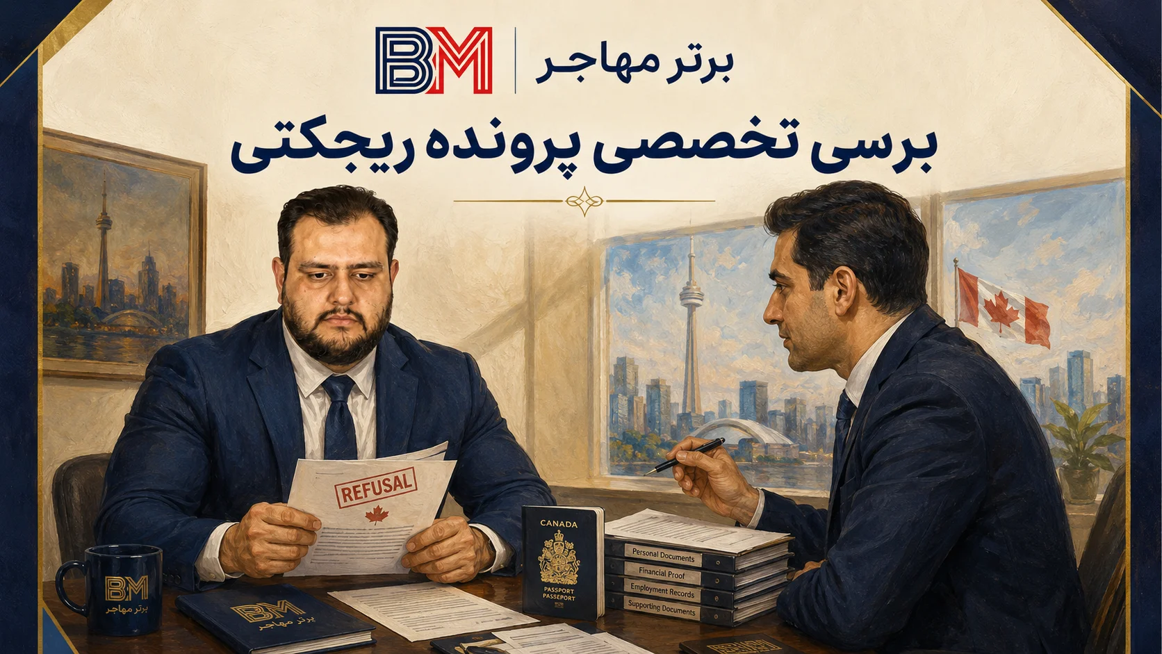 بررسی تخصصی پرونده ریجکتی ویزای کانادا و انتخاب مسیر مناسب