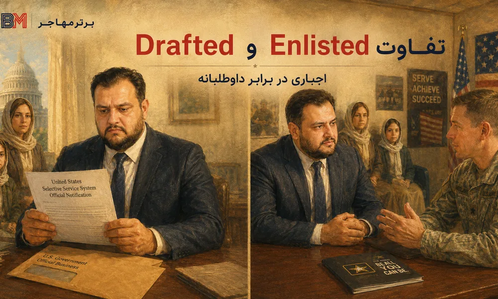 تفاوت Drafted و Enlisted در سربازی آمریکا